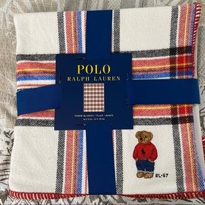 Ralph Lauren Polo Bear throw blanket